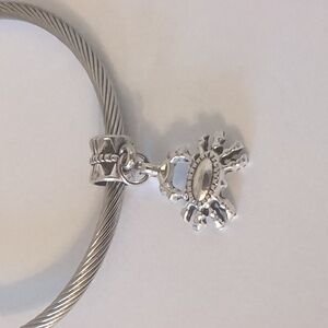 Silver Crab‎ Dangle Charm for Pandora Style Bracelet